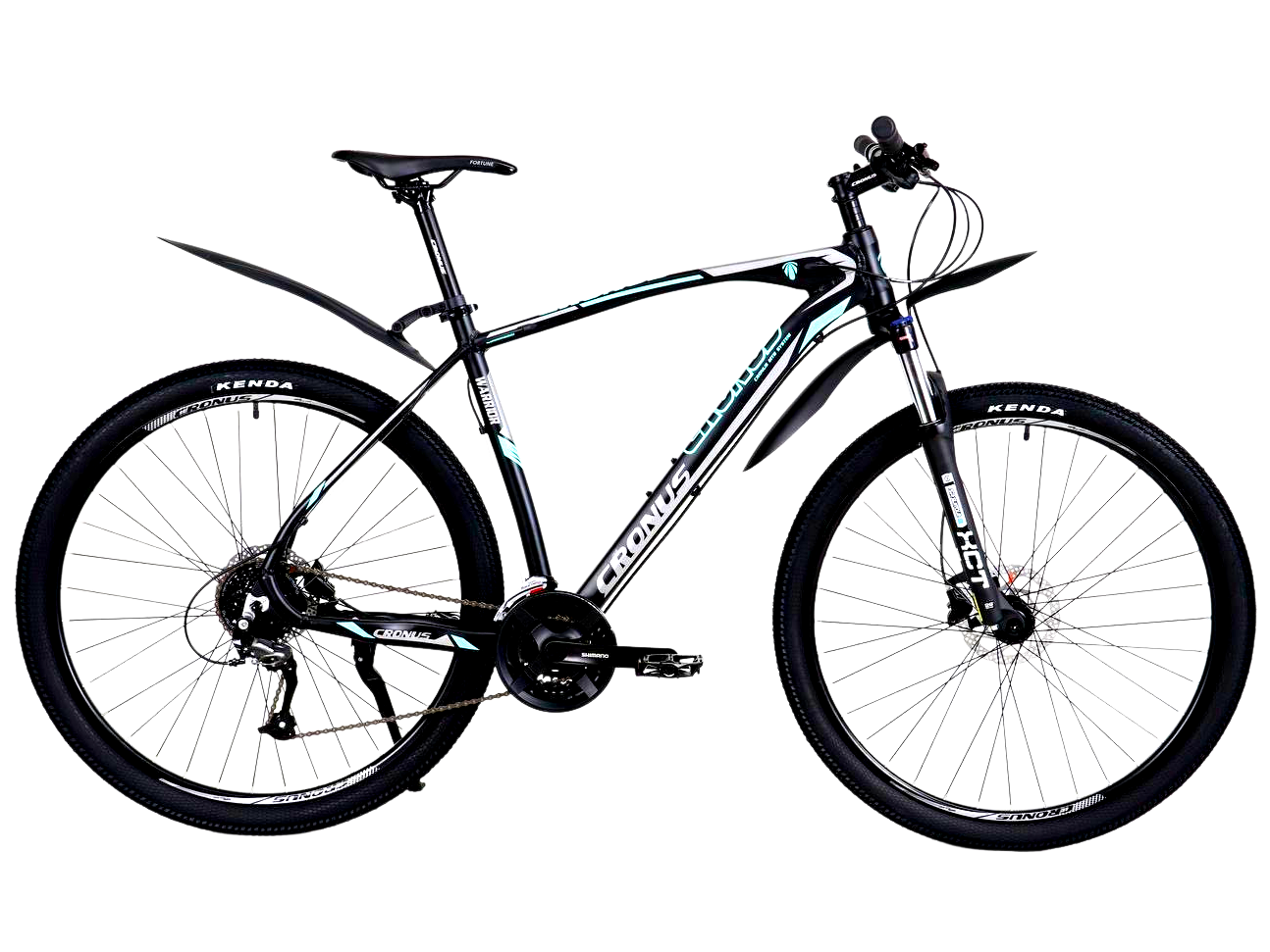 Фотография Велосипед Cronus Warrior 29" рама 21" XL (2023) чёрно-бирюзовый